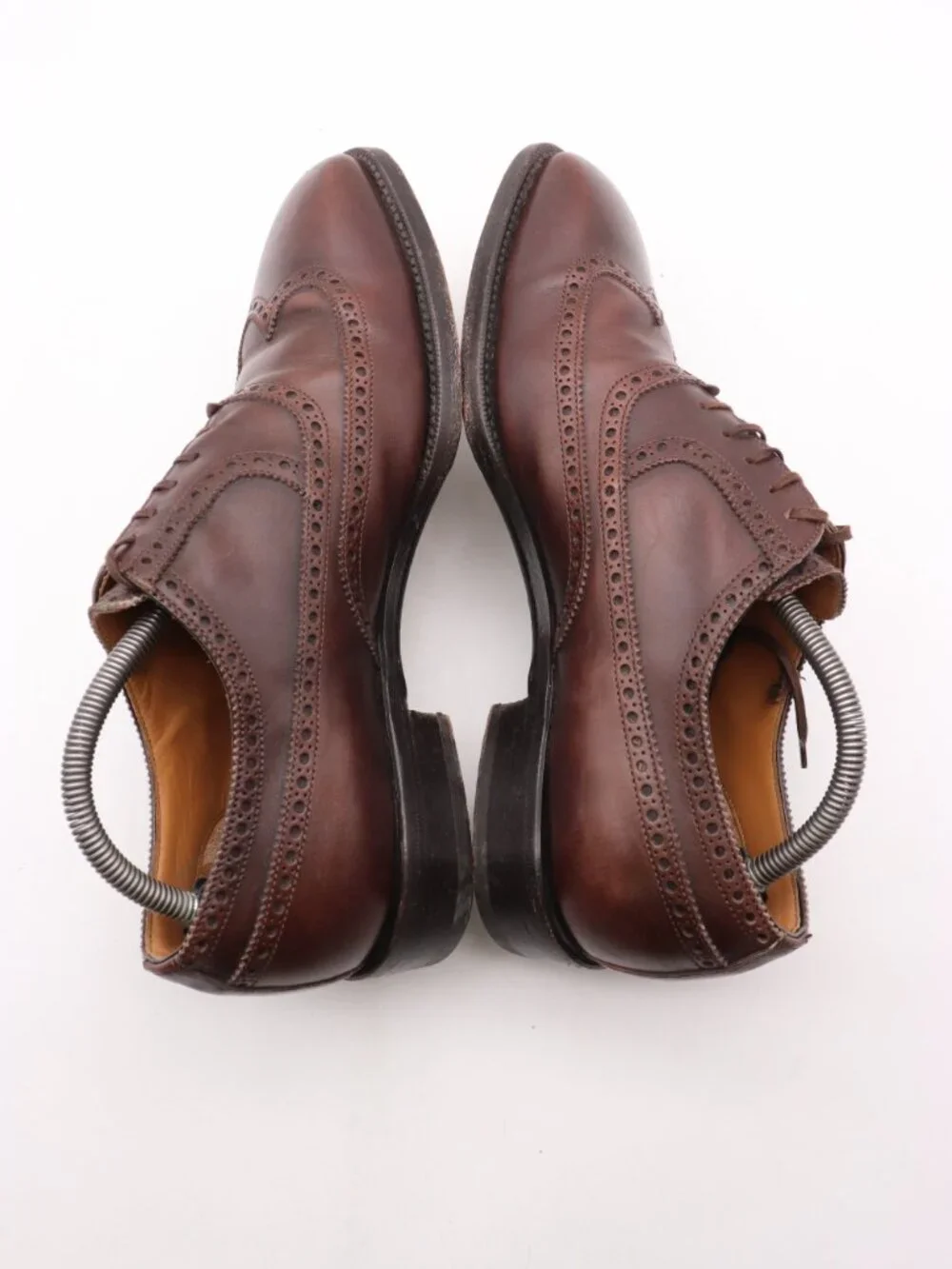 Suitsupply Oxford Wingtip Men's Size 9 Brown Leather Derby Dress Shoes Lace Up